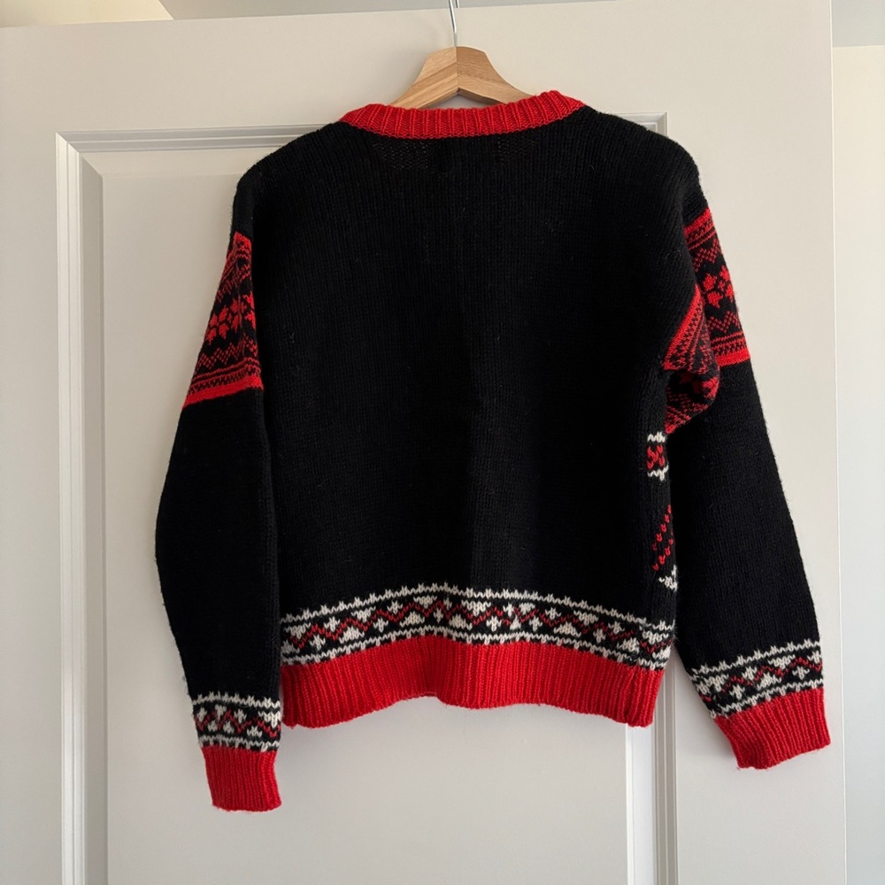 100% wool fair isle bear cardigan - Picture 3 of 3